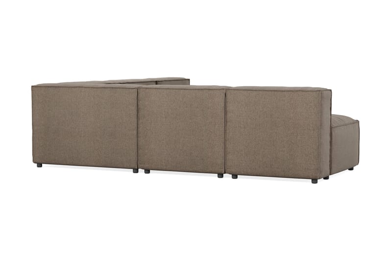 Cubo 5-seters L-formet Dyp Modulhjørnesofa i Stoff - Grå - Møbler - Sofaer - Hjørnesofa