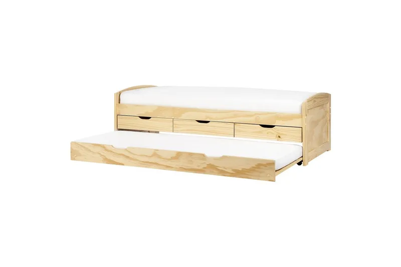 Dagbädd Beliani Petiville med lamellram Ljus Trä Light wood, undefined