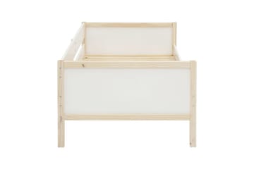 Dagbed uten rygg Loft24 Sovesofa Square Line Hvit,Natur - Møbler - Senger - Gjesteseng & ekstraseng - Uttrekkbar seng