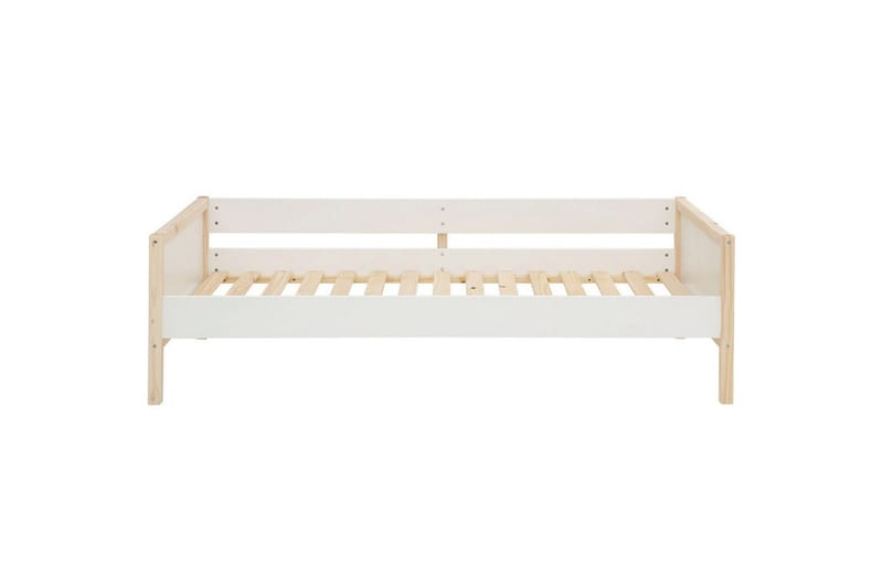 Dagbed uten rygg Loft24 Sovesofa Square Line Hvit,Natur - Møbler - Sofaer - Dagsenger