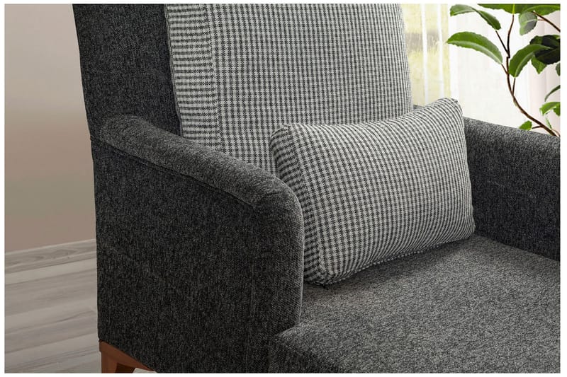 Biforco Dagseng med Rygg - Antrasitt/Natur - Møbler - Sofaer - Dagsenger