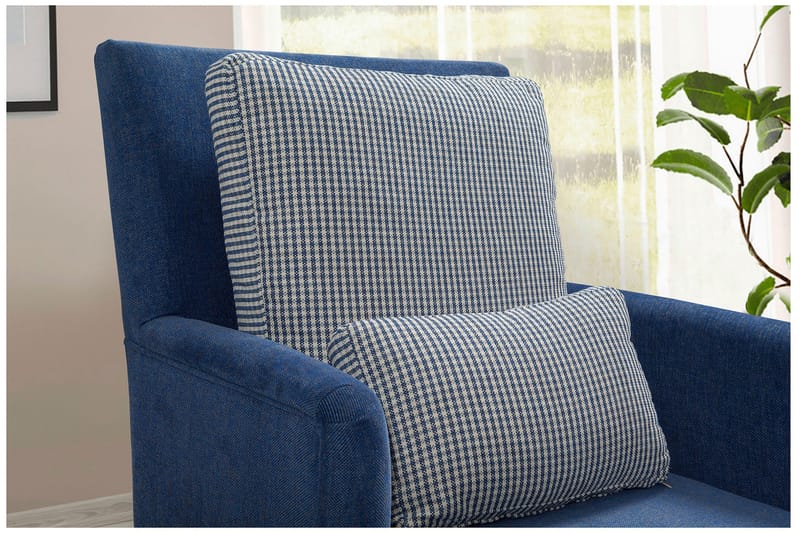 Biforco Dagseng med Rygg - Blå/Natur - Møbler - Sofaer - Dagsenger