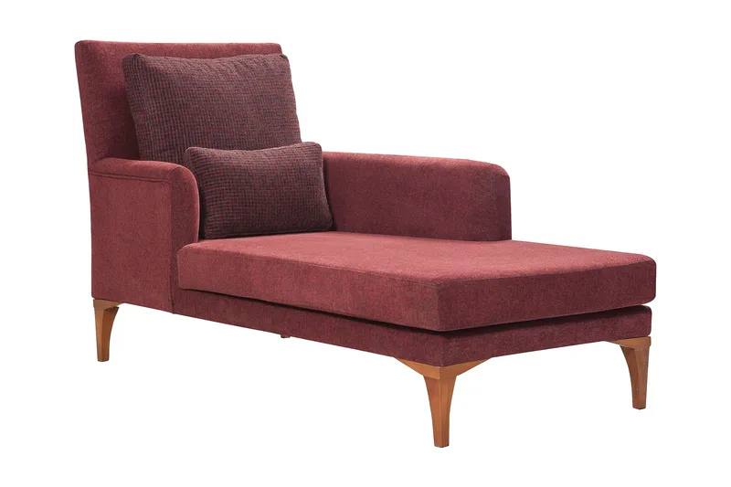 Biforco Dagseng med Rygg, Rød/Natur