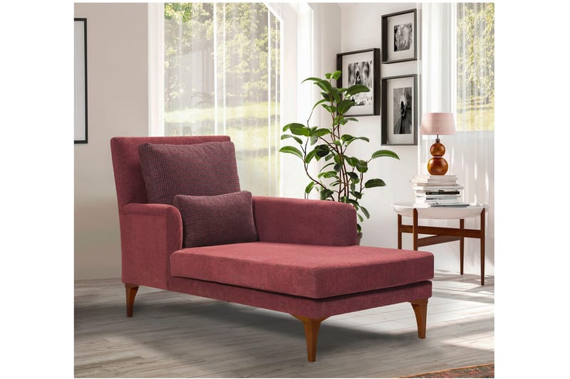 Biforco Dagseng med Rygg - Rød/Natur - Møbler - Sofaer - Dagsenger