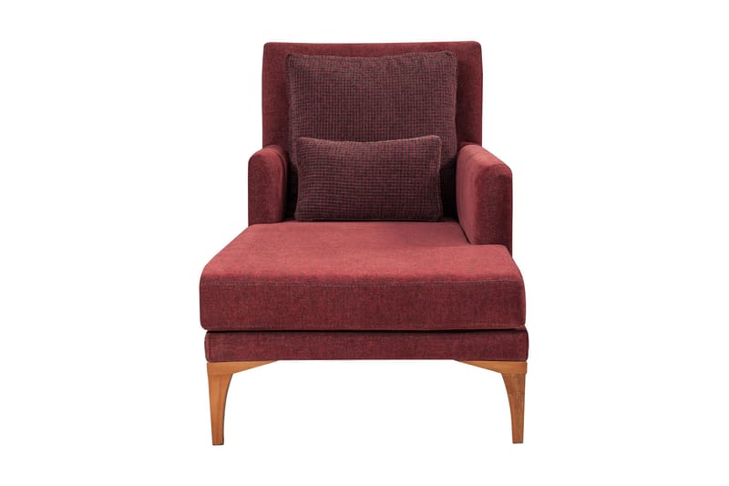 Biforco Dagseng med Rygg - Rød/Natur - Møbler - Sofaer - Dagsenger