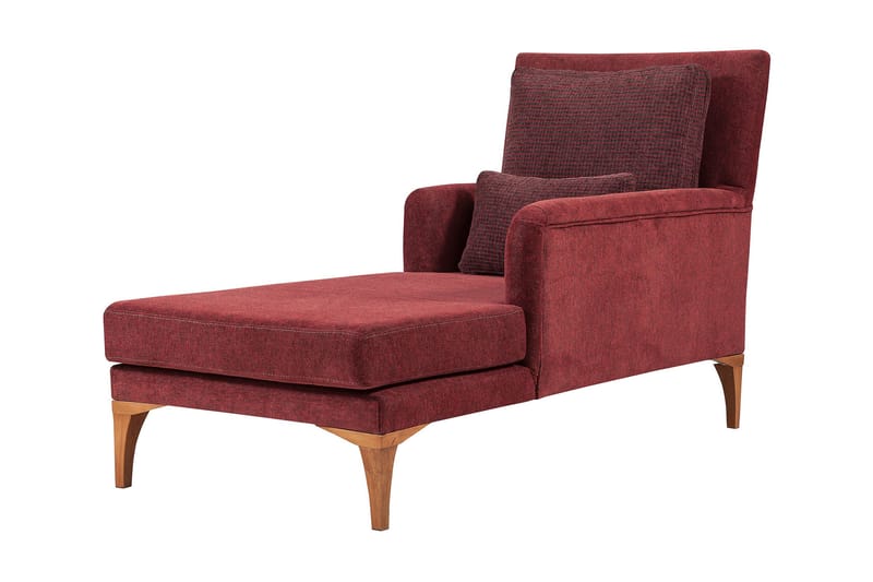 Biforco Dagseng med Rygg - Rød/Natur - Møbler - Sofaer - Dagsenger