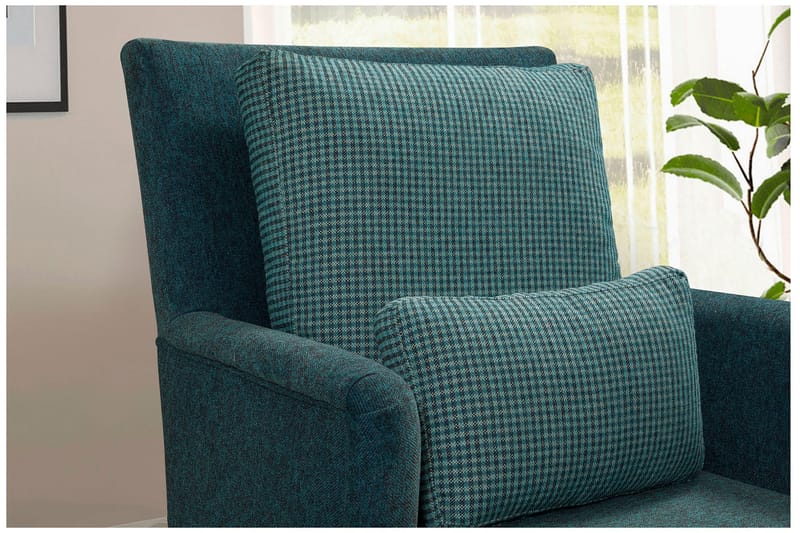 Biforco Dagseng med Rygg - Turkis/Natur - Møbler - Sofaer - Dagsenger