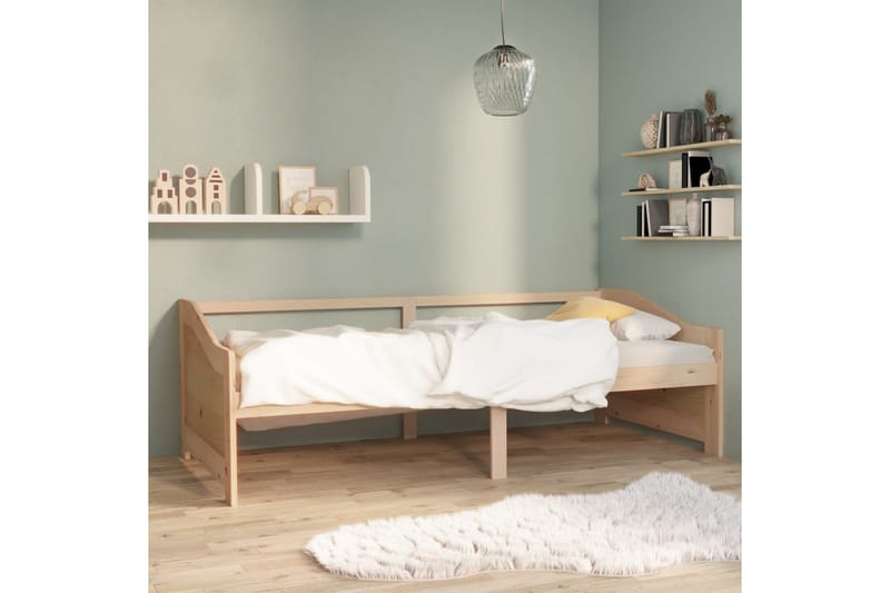 Dagseng 3 seter heltre furu 90x200 cm - Brun - Møbler - Sofaer - Dagsenger
