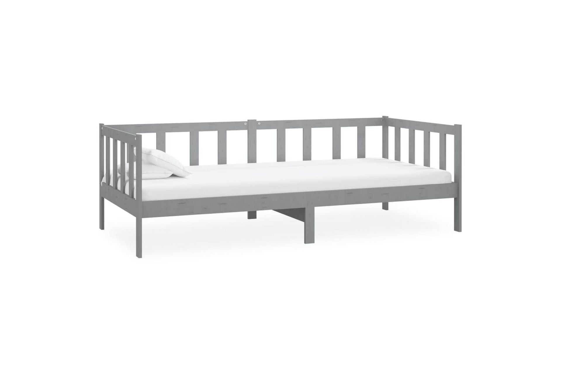 Dagseng grå heltre furu 90x200 cm - Grå - Møbler - Sofaer - Dagsenger