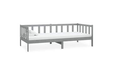 Dagseng grå heltre furu 90x200 cm - Grå - Møbler - Sofaer - Dagsenger