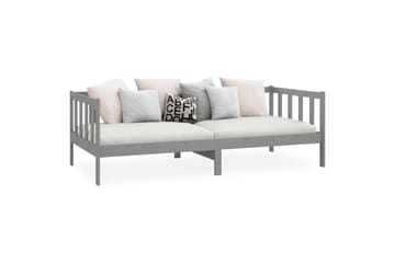 Dagseng grå heltre furu 90x200 cm - Grå - Møbler - Sofaer - Dagsenger
