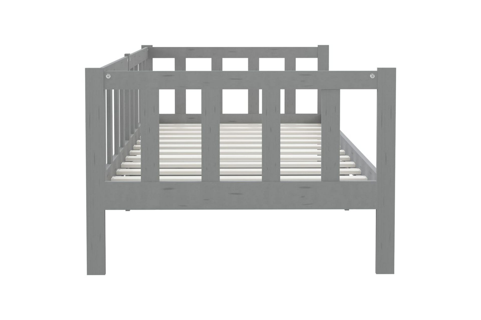 Dagseng grå heltre furu 90x200 cm - Grå - Møbler - Sofaer - Dagsenger
