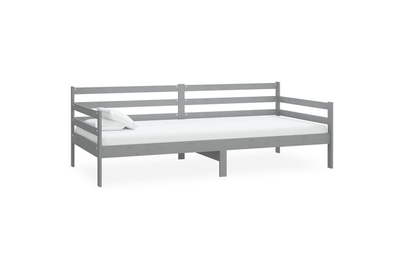 Dagseng grå heltre furu 90x200 cm - Grå - Møbler - Sofaer - Dagsenger