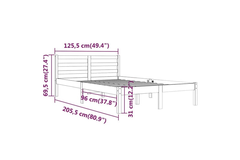 Dagseng heltre furu 120x200 cm hvit - Hvit - Møbler - Sofaer - Dagsenger