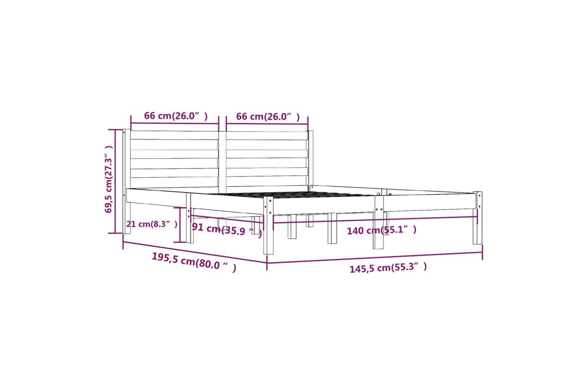 Dagseng heltre furu 140x190 cm hvit - Hvit - Møbler - Sofaer - Dagsenger