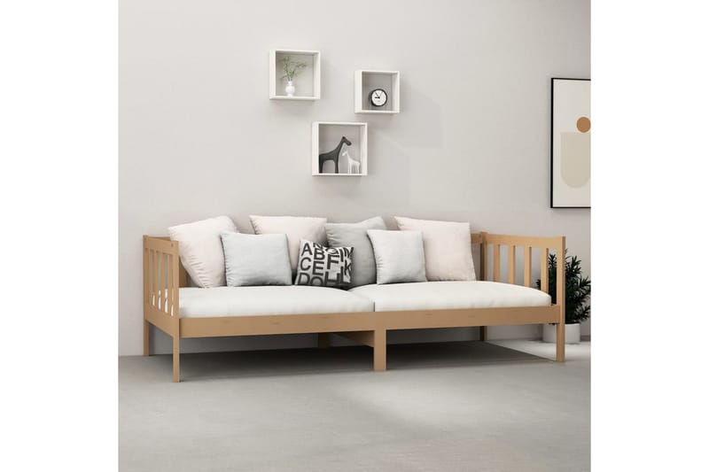 Dagseng honningbrun heltre furu 90x200 cm - Brun - Møbler - Sofaer - Dagsenger