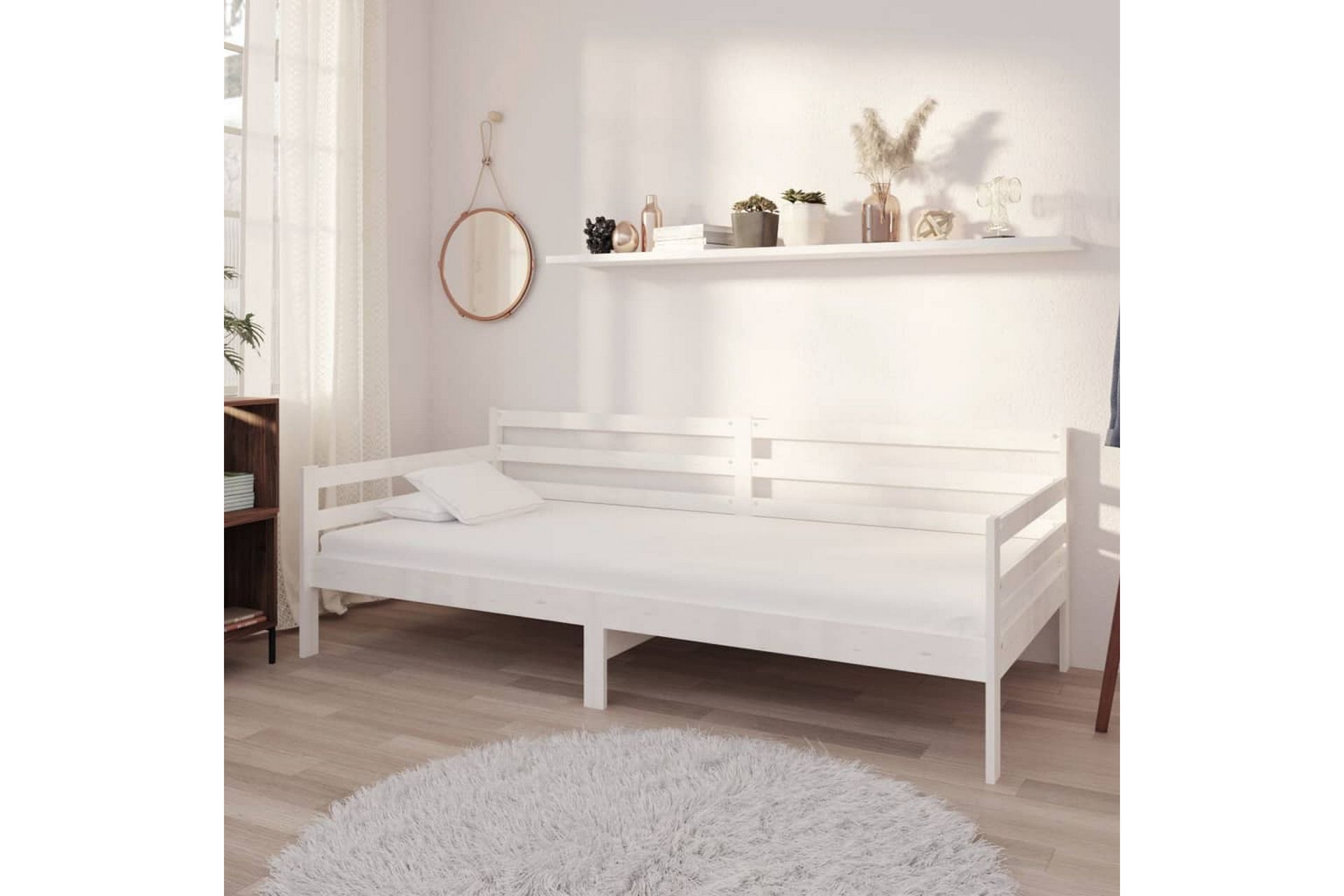 Dagseng hvit heltre furu 90x200 cm - Hvit - Møbler - Sofaer - Dagsenger