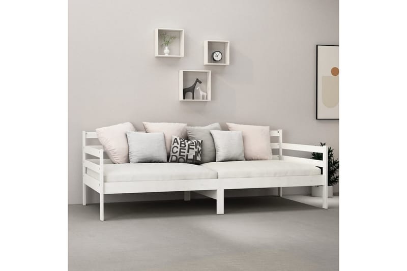 Dagseng hvit heltre furu 90x200 cm - Hvit - Møbler - Sofaer - Dagsenger