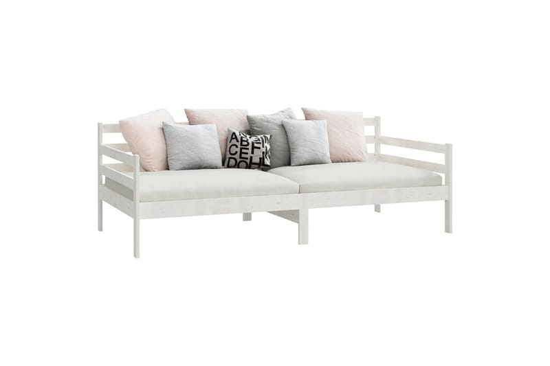 Dagseng hvit heltre furu 90x200 cm - Hvit - Møbler - Sofaer - Dagsenger