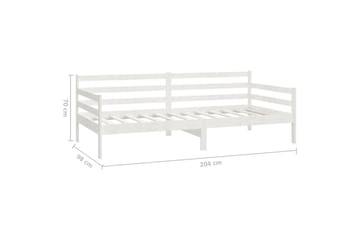 Dagseng hvit heltre furu 90x200 cm - Hvit - Møbler - Sofaer - Dagsenger