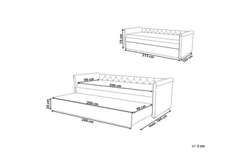 Libourne Dagseng 90 / 200 cm - Grå - Møbler - Sofaer - Dagsenger