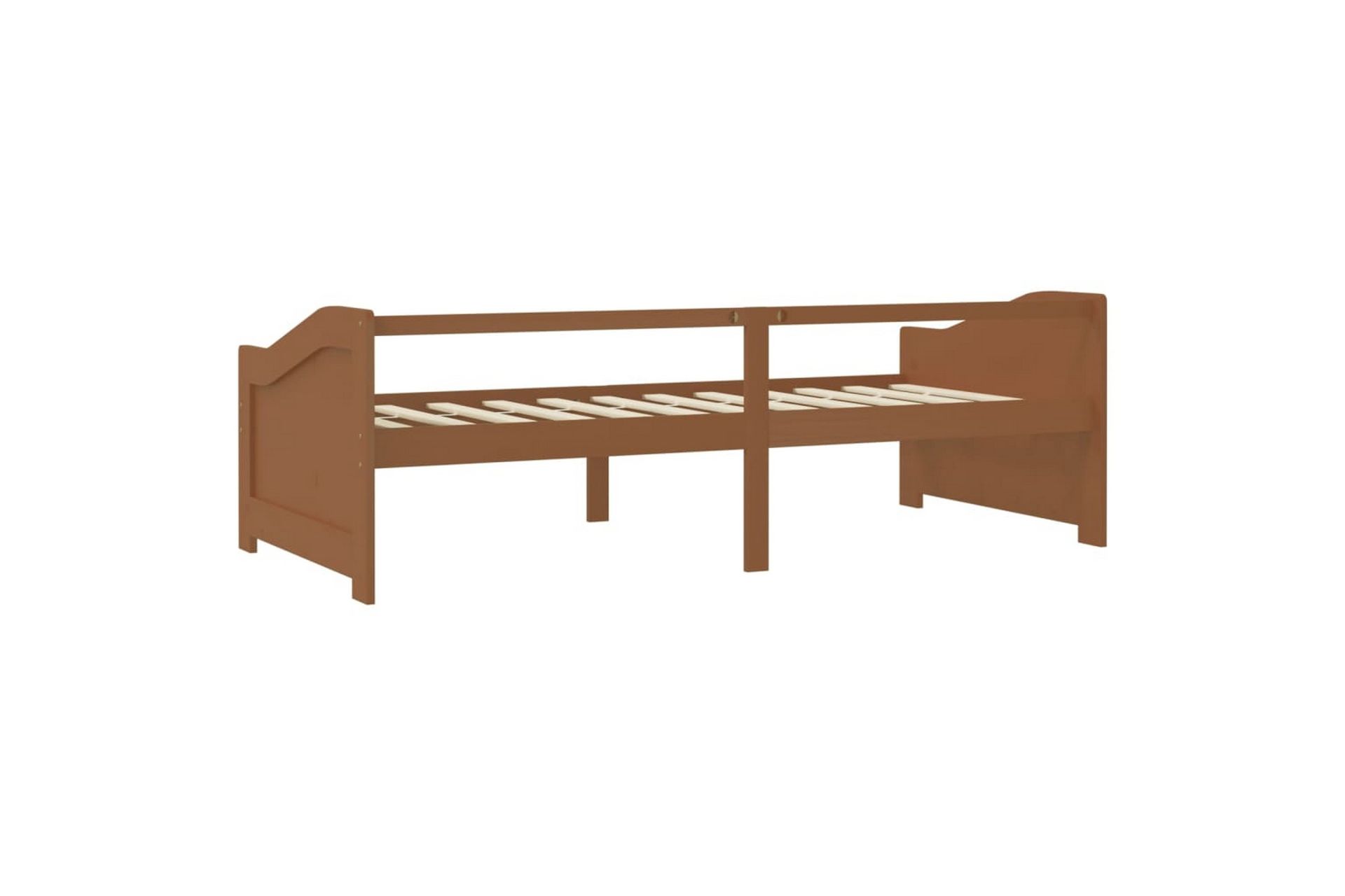 Sengeramme 3 seter heltre furu 90x200 cm honningbrun - Brun - Møbler - Sofaer - Dagsenger