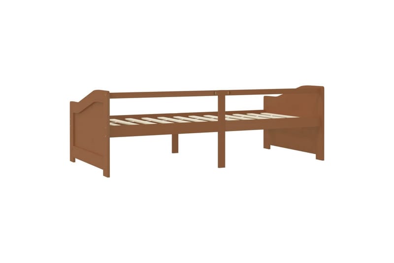 Sengeramme 3 seter heltre furu 90x200 cm honningbrun - Brun - Møbler - Sofaer - Dagsenger