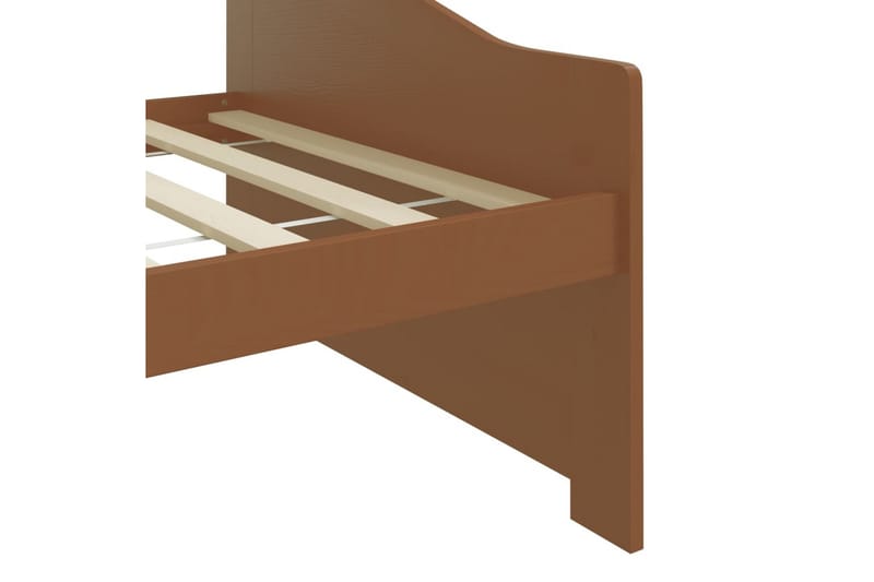 Sengeramme 3 seter heltre furu 90x200 cm honningbrun - Brun - Møbler - Sofaer - Dagsenger