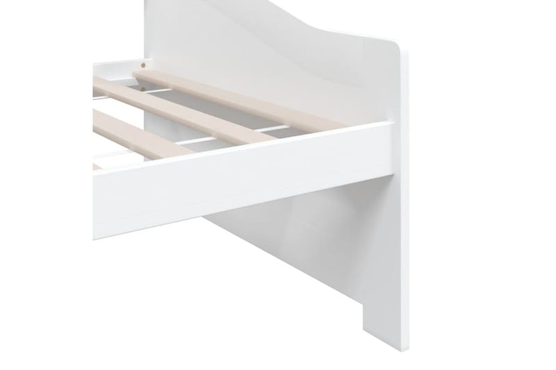 Sengeramme 3 seter heltre furu 90x200 cm hvit - Hvit - Møbler - Sofaer - Dagsenger