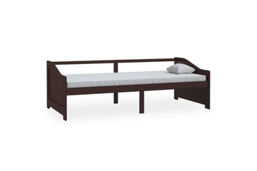 Sengeramme 3 seter heltre furu 90x200 cm mørkebrun - Brun - Møbler - Sofaer - Dagsenger