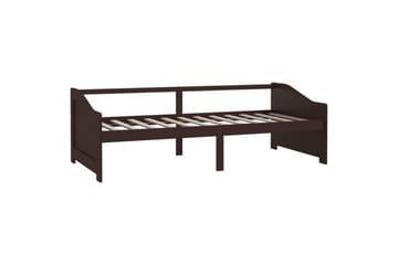 Sengeramme 3 seter heltre furu 90x200 cm mørkebrun - Brun - Møbler - Sofaer - Dagsenger