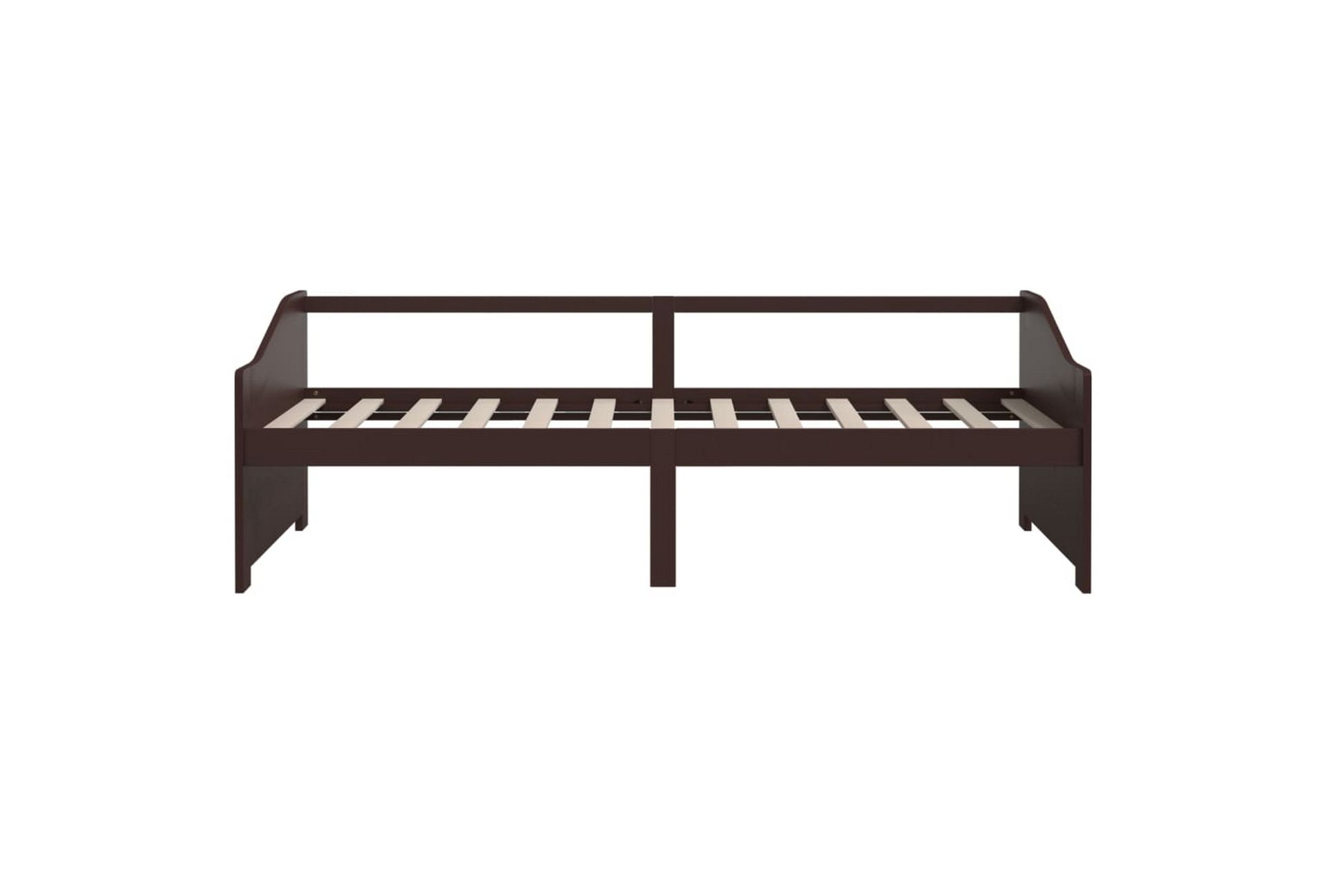 Sengeramme 3 seter heltre furu 90x200 cm mørkebrun - Brun - Møbler - Sofaer - Dagsenger