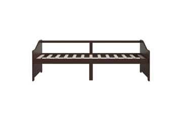 Sengeramme 3 seter heltre furu 90x200 cm mørkebrun - Brun - Møbler - Sofaer - Dagsenger