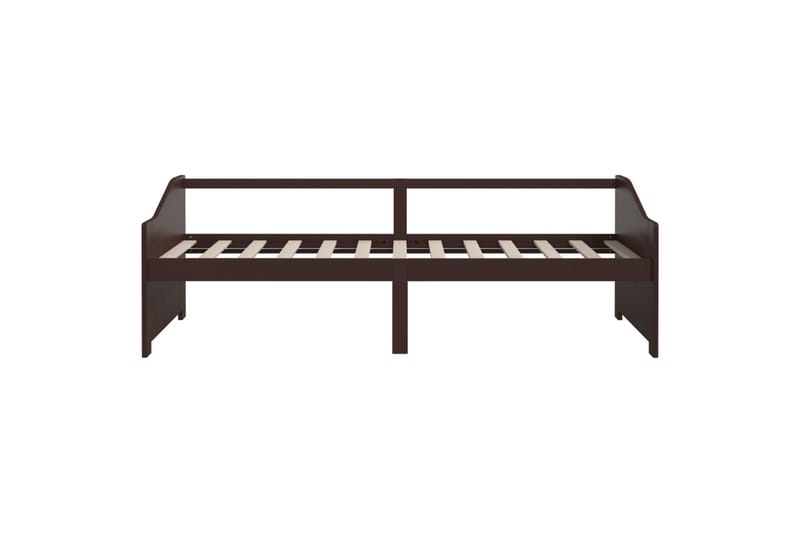 Sengeramme 3 seter heltre furu 90x200 cm mørkebrun - Brun - Møbler - Sofaer - Dagsenger