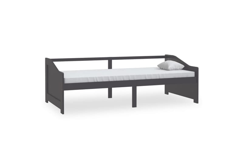 Sengeramme 3 seter heltre furu 90x200 cm mørkegrå - Grå - Møbler - Sofaer - Dagsenger