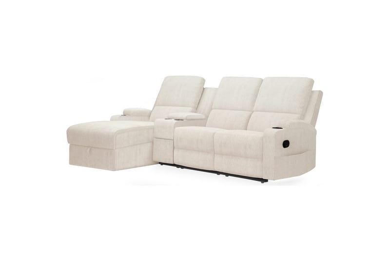 Dallas Reclinersofa 3-seter - Hvit - Møbler - Sofaer - Reclinersofaer