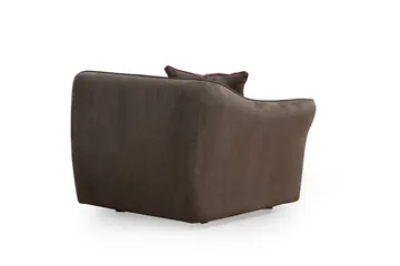 Damor 5-seter L-formet Buet Sofa i Fløyel - Brun - Møbler - Sofaer