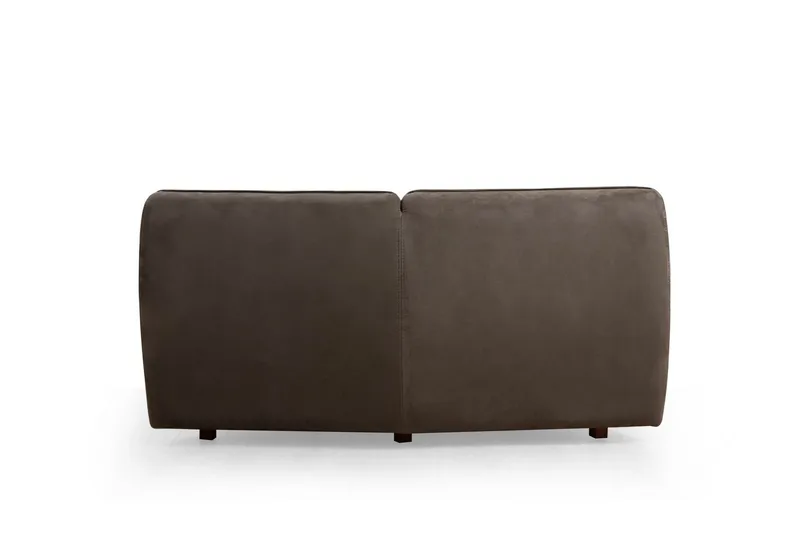 Damor 5-seter L-formet Buet Sofa i Fløyel - Brun - Møbler - Sofaer