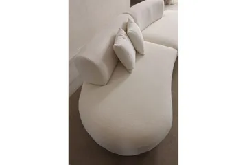 Dariya Svängd Sofa 3-sits - Krem - Møbler - Sofaer - Sofa 3 seter