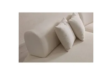 Dariya Svängd Sofa 3-sits - Krem - Møbler - Sofaer - Sofa 3 seter