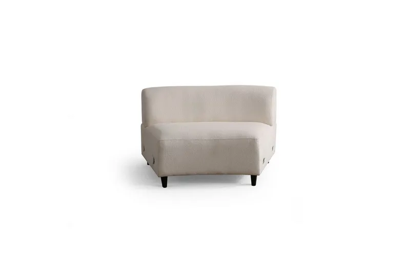 Dariya Svängd Sofa 3-sits - Krem - Møbler - Sofaer - Sofa 3 seter