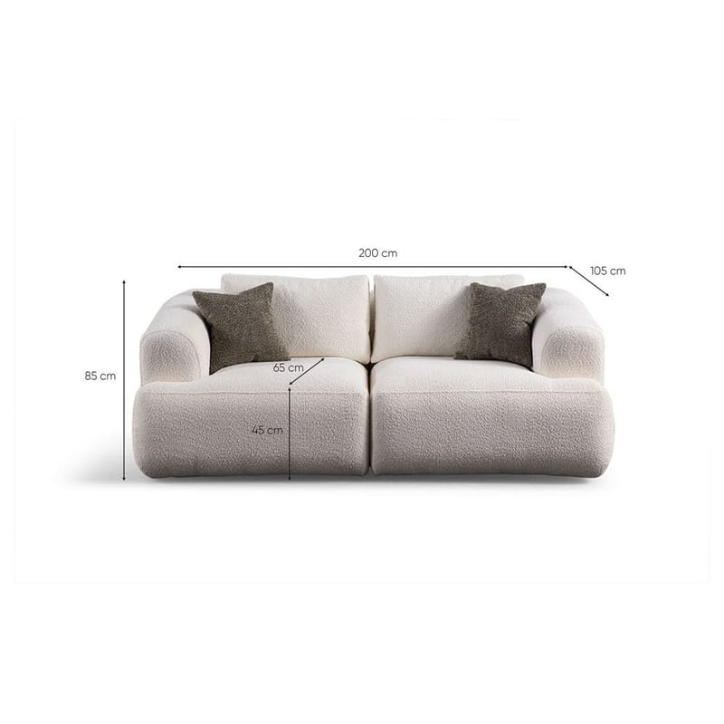 Dashwood 2-seters sofa - Hvit - Møbler - Sofaer - 2 seter sofa