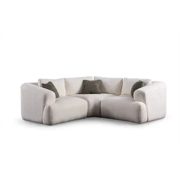 Dashwood 3-seters Hjørnesofa - Kremhvit - Møbler - Sofaer - Hjørnesofa