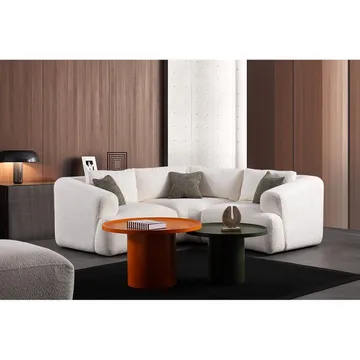 Dashwood 3-seters Hjørnesofa - Kremhvit - Møbler - Sofaer - Hjørnesofa