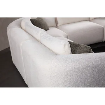 Dashwood 3-seters Hjørnesofa - Kremhvit - Møbler - Sofaer - Hjørnesofa