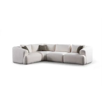 Dashwood 4-seters Hjørnesofa - Kremhvit - Møbler - Sofaer - Hjørnesofa