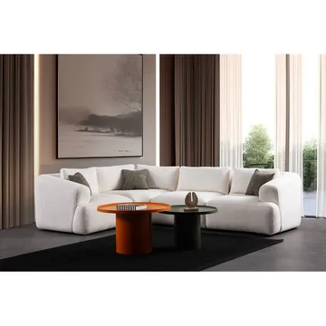 Dashwood 4-seters Hjørnesofa - Kremhvit - Møbler - Sofaer - Hjørnesofa