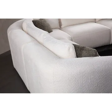 Dashwood 5-seters Hjørnesofa - Kremhvit - Møbler - Sofaer - Hjørnesofa