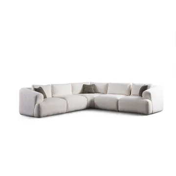 Dashwood 5-seters Hjørnesofa - Kremhvit - Møbler - Sofaer - Hjørnesofa