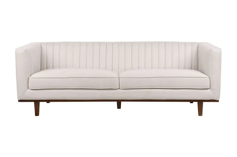Daymian Sofa 3-seter - Beige/Mørkt tre - Møbler - Sofaer - Sofa 3 seter